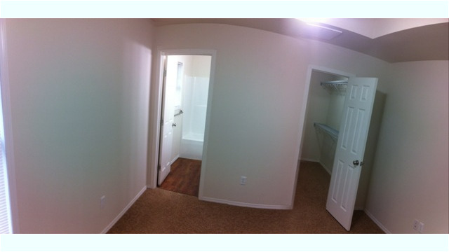 Each spacious bedroom has it's own walk-in closet and private bath. Bedroom